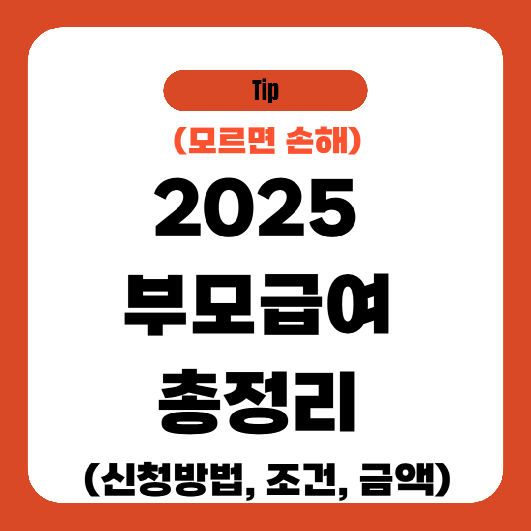 2025 부모급여 총정리 (신청방법, 조건, 금액)